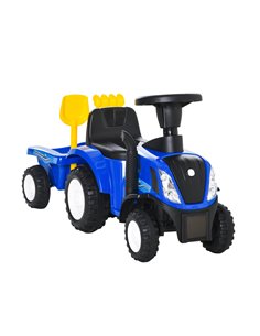 HOMCOM Compatible Baby Toddler Sliding Car NEW HOLLAND, Blue 370-173BU