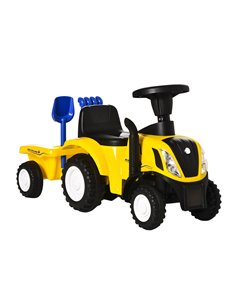 HOMCOM Compatible Baby Toddler Sliding Car NEW HOLLAND, Yellow 370-173YL