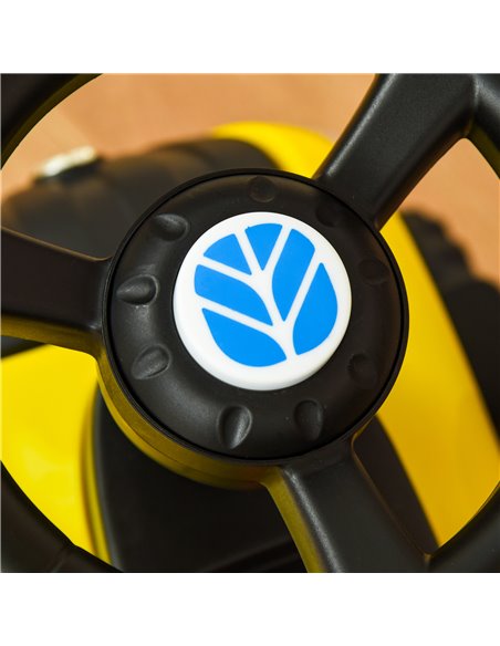 HOMCOM Compatible Baby Toddler Sliding Car NEW HOLLAND Licensed Foot to Floor Slider w/ Horn Storage Big Steering Wheel for 12-3 - pic 57291 | FastDaddyshop