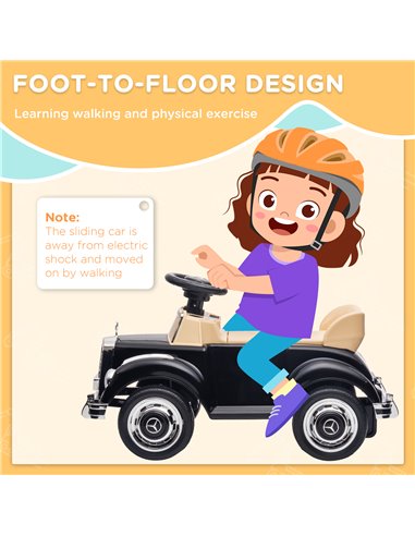 AIYAPLAY Foot to Floor Ride on Sliding Car Mercedes-Benz 300S Licensed for 18-48 months 370-290V00BK