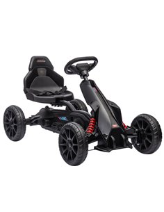 HOMCOM Children Pedal Go Kart, Kids Ride on Racer, Black 370-286V00BK