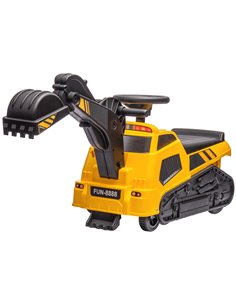 HOMCOM 3 in 1 Ride on Tractor, Excavator, Bulldozer, Yellow 370-299V00YL