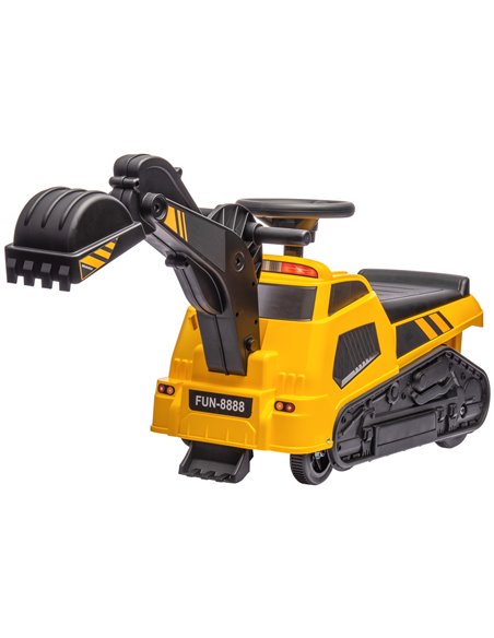 HOMCOM 3 in 1 Ride on Tractor, Excavator, Bulldozer, Yellow 370-299V00YL - pic 57356 | FastDaddyshop