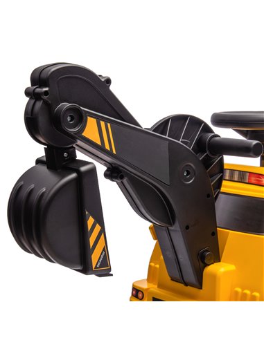 HOMCOM Ride on Tractor, 3 in 1 Ride on Excavator, Bulldozer, Road Roller, Pretend Play Construction No Power Truck w/ Music, for