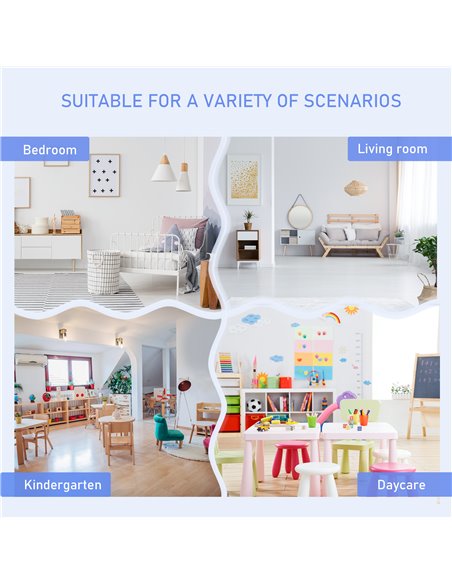HOMCOM 4-Piece Kids Table Set with 2 Wooden Chairs, 1 Storage Bench, and Interesting Modern Design, Grey/White 312-001GY - pic 57370 | FastDaddyshop