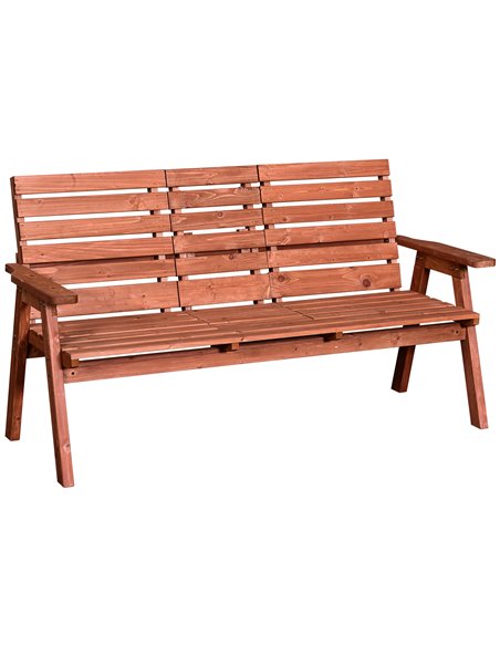 Outsunny Garden Wooden Convertible 2-3 Seater Bench, Orange 84B-395 - pic 57581 | FastDaddyshop