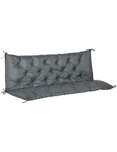 Outsunny 3 Seater Outdoor Chair Cushions, 98 x 150 cm, Dark Grey 84B-136V71CG