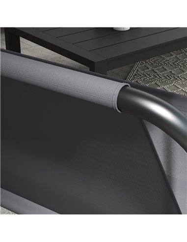 Outsunny Garden Swing Seat Cover Replacement, for 2 and 3 Seater Swing Bench, 115cm x 48cm x 48cm, Gark Grey 84A-309V00CG