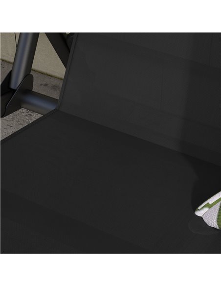 Outsunny Replacement Swing Seat Cover, Water-Resistant for 2/3 Seater Benches, 115cm x 48cm, Black 84A-309V00BK - pic 57623 | FastDaddyshop