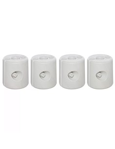 Outsunny Tent Weight Base, 4pcs Plastic Anchor Weights, White 840-046