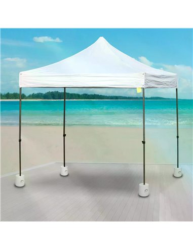 Outsunny Tent Weight Base, 4pcs Plastic Anchor Weights-White 840-046