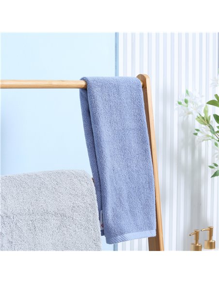 Kleankin Bamboo Towel Stand Freestanding with 3 Rails & 3 Shelves, Foldable Towel Holder for Bathroom, Space-Efficient 850-244V0 - pic 57749 | FastDaddyshop
