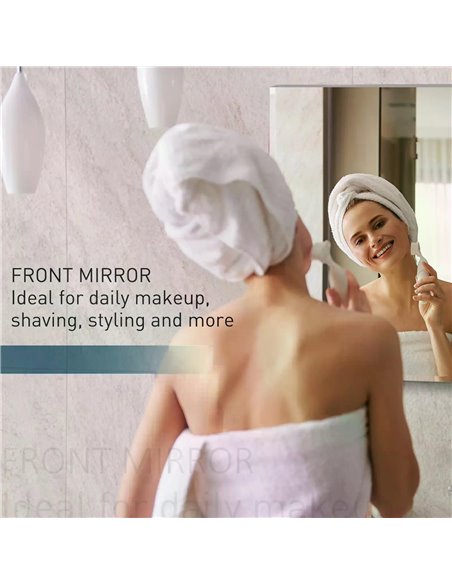 HOMCOM Stainless Steel Wall-mounted Bathroom Mirror Storage Cabinet 300mm (W) 02-0548 - pic 57827 | FastDaddyshop