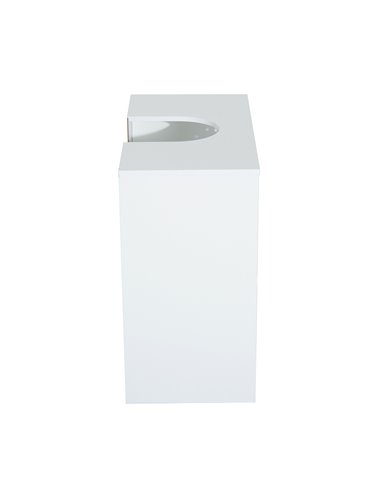 HOMCOM Wooden Under Sink Bathroom Cabinet, 2 Door Storage Cupboard, Space Saving Vanity Units 834-116