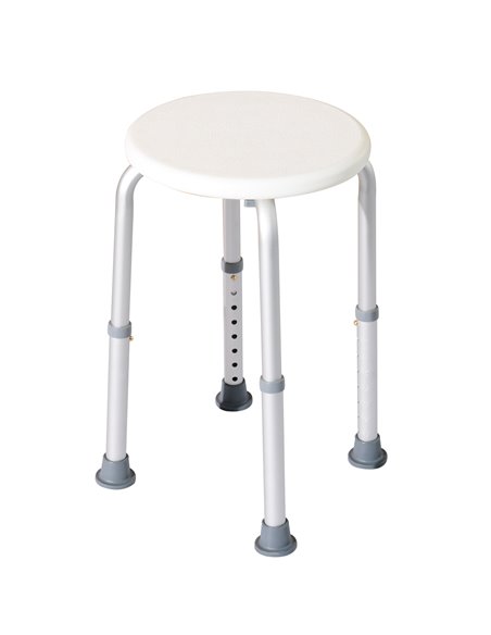 HOMCOM Adjustable Bath Chair, Shower Seat with Safety Design for Elderly, White 72-0011 - pic 57886 | FastDaddyshop