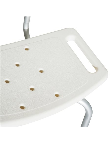 HOMCOM Adjustable Bath Chair, Shower Stool Safety Seat for Elderly, Bathroom Aid with Adjustable Positions 72-0008 - pic 57901 | FastDaddyshop