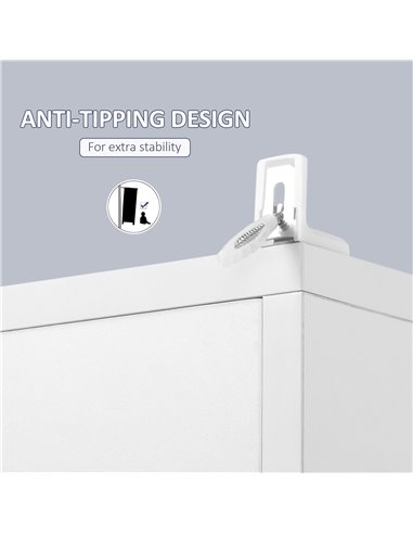 HOMCOM Freestanding Tall Bathroom Cabinet with Mirror Door, Adjustable Shelf Floor Storage Tallboy Unit, White 834-380