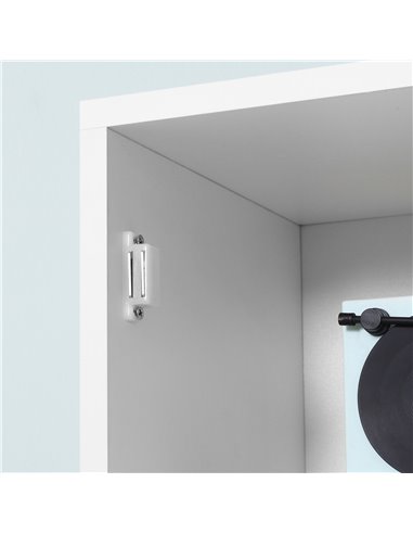 HOMCOM Freestanding Tall Bathroom Cabinet with Mirror Door, Adjustable Shelf Floor Storage Tallboy Unit, White 834-380