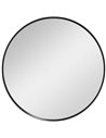 HOMCOM Modern Round Wall 61cm Decorative Mirror, Black 830-776V00CR
