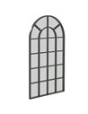 HOMCOM Arched Decorative Wall Mirror, 110 x 62 cm, Black 830-784V80BK