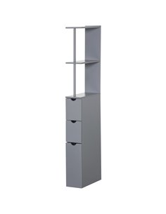 HOMCOM Freestanding Bathroom Storage Cabinet, Grey 834-114GY