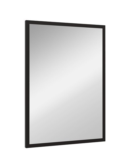 HOMCOM Wall Bathroom 70 x 50 cm Wall-Mounted Mirror, Black 830-829V84BK - pic 58066 | FastDaddyshop