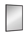 HOMCOM Wall Bathroom 70 x 50 cm Wall-Mounted Mirror, Black 830-829V84BK