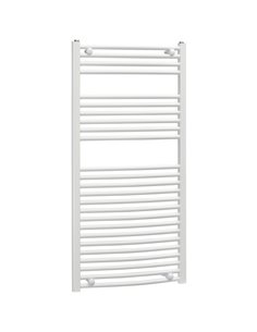 HOMCOM Bathroom Radiator Towel Warmer For Central Heating 600mm x 1200mm, White 850-227V00WT