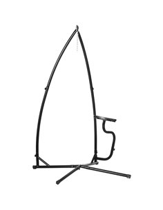 Outsunny Heavy Duty Hammock Chair Stand Only Construction, Black 84A-167