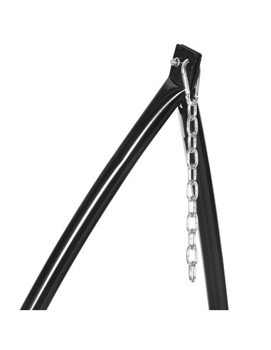 Outsunny Hammock Chair Stand Only Construction Heavy Duty Metal C-Stand for Hanging Hammock Chair Porch Swing Indoor or Outdoor 