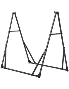 Outsunny Foldable Hammock Stand, Load Capacity 120kg, Black 84A-321V00BK
