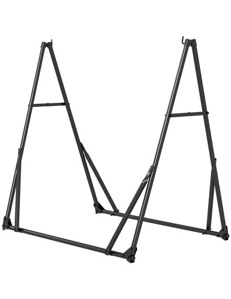 Outsunny Foldable Hammock Stand, Load Capacity 120kg, Black 84A-321V00BK - pic 58228 | FastDaddyshop