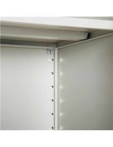 Vinsetto Cool Rolled Steel Tall Office Lockable Filing Cabinet 2 Doors 4 Internal Adjustable Shelves Bookcase Cabinet Storage Un