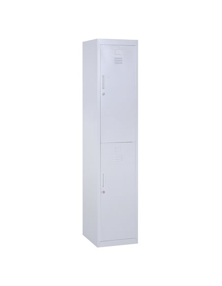 Vinsetto Vertical Locker Cabinet, Cold Rolled Steel Storage with Shelves, Grey 913-008GY - pic 58246 | FastDaddyshop