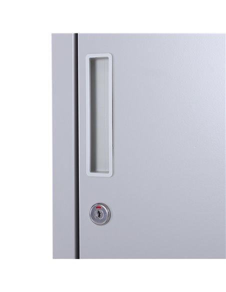 Vinsetto Vertical Locker Cabinet, Cold Rolled Steel Storage with Shelves, Office Cupboard, Grey, 38 x 46 x 180 cm 913-008GY - pic 58253 | FastDaddyshop