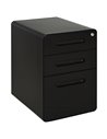 Vinsetto Fully Assembled 3-Drawer Mobile File Cabinet, Black 924-007BK
