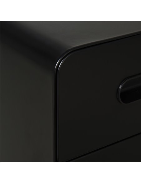 Vinsetto Fully Assembled 3-Drawer Mobile File Cabinet Lockable All-Metal Rolling Vertical File Cabinet Black 924-007BK - pic 58263 | FastDaddyshop