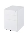 Vinsetto Fully Assembled 3 Drawer Steel Metal Filing Cabinet, White 924-006WT