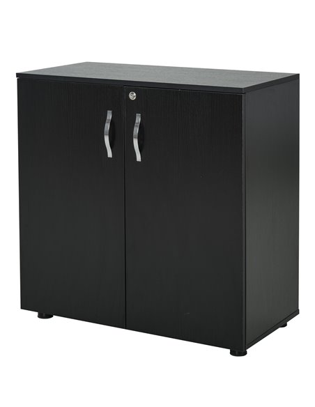 Vinsetto 2-Tier Locking Office Storage Cabinet, Black 924-018BK - pic 58300 | FastDaddyshop
