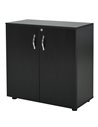 Vinsetto 2-Tier Locking Office Storage Cabinet, Black 924-018BK