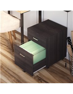 Vinsetto Mobile File Cabinet with 2 Drawers, Locking, Black 924-023BK 2