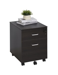 Vinsetto Mobile File Cabinet with 2 Drawers, Locking, Black 924-023BK