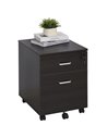 Vinsetto Mobile File Cabinet with 2 Drawers, Locking, Black 924-023BK