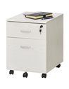 Vinsetto 2-Drawer Locking Office Filing Cabinet, White Wood Grain 924-023WT