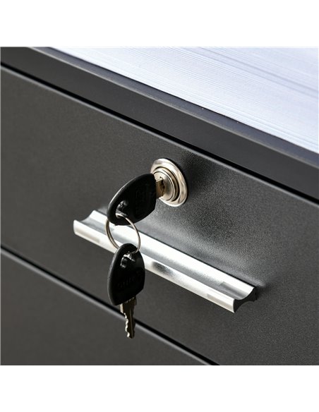 Vinsetto Mobile File Cabinet Lockable Storage Unit Cupboard Home Filing Furniture for Office, Bedroom and Living Room, 39.5x40x6 - pic 58353 | FastDaddyshop