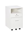 Vinsetto Lockable Mobile File Cabinet Storage Cupboard, White 924-030WT
