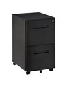Vinsetto 2-Drawer Mobile File Cabinet for A4 File, Black 924-032BK