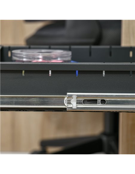 Vinsetto Vertical File Cabinet Steel Lockable with Pencil Tray and Casters Home Filing Furniture for A4, Letters and Legal-sized - pic 58398 | FastDaddyshop