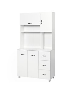 HOMCOM Freestanding Kitchen Storage Unit, White 835-242