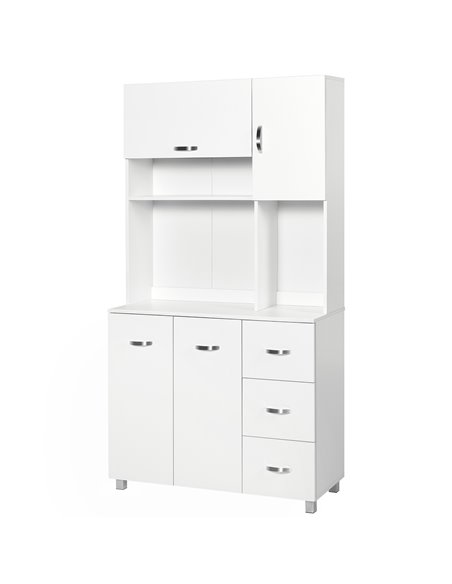 HOMCOM Freestanding Kitchen Storage Unit, White 835-242 - pic 58552 | FastDaddyshop
